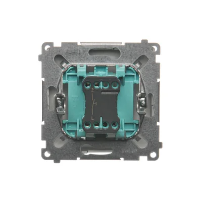 Przycisk "światło" (moduł) 230V, inox metalik