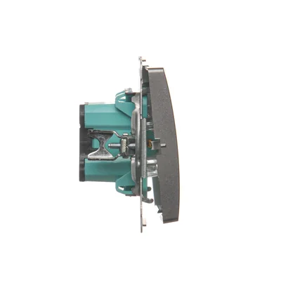 Przycisk "światło" (moduł) 230V, inox metalik