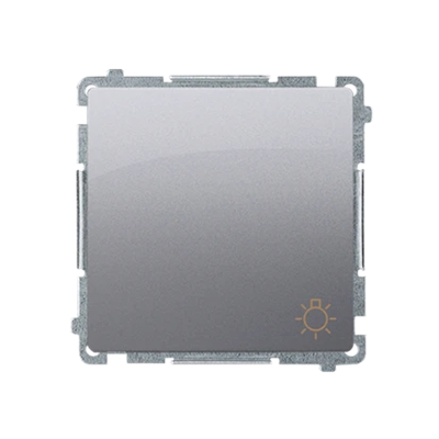 Przycisk "światło" (moduł) 230V, inox metalik