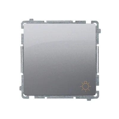 Przycisk "światło" (moduł) 230V, inox metalik