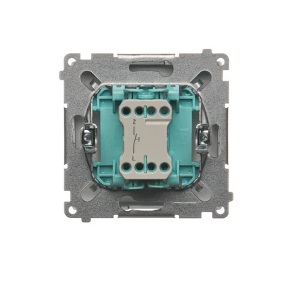 Przycisk "światło" (moduł) 230V, inox metalik