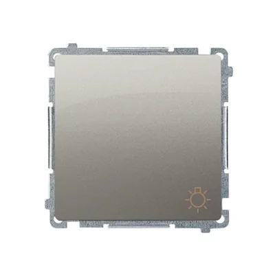 Przycisk "światło" (moduł) 230V, satyna metalik