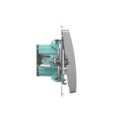 Przycisk "światło" (moduł) 230V, satyna metalik