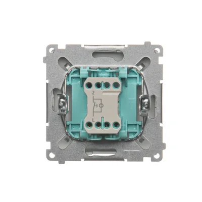 Przycisk światło z podświetleniem (moduł) 10A 250V zaciski śrubowe inox (metalik)