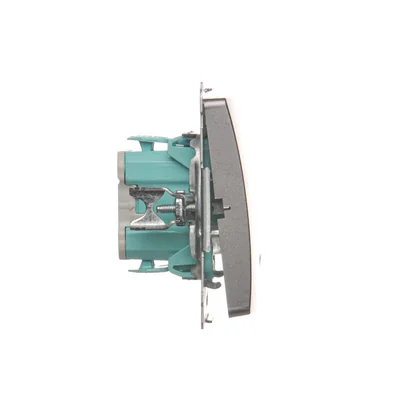 Przycisk światło z podświetleniem (moduł) 10A 250V zaciski śrubowe inox (metalik)