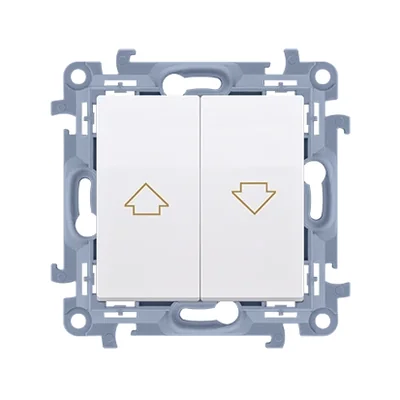 Przycisk żaluzjowy (moduł) 10A 230V biały