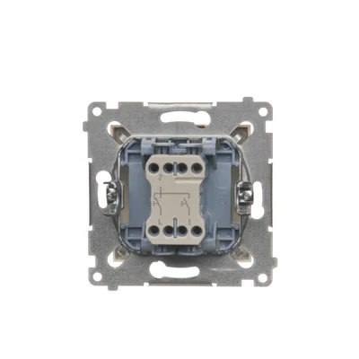 Przycisk żaluzjowy (moduł) 10A 250V szybkozłącza krem