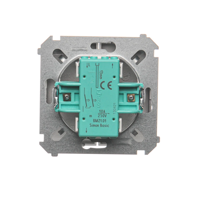 Przycisk żaluzjowy (moduł) 10A 250V zaciski śrubowe inox (metalik)