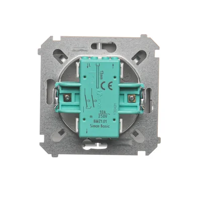Przycisk żaluzjowy (moduł) 10A 250V zaciski śrubowe inox (metalik)