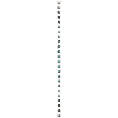 Przycisk żaluzjowy (moduł) 10A 250V zaciski śrubowe inox (metalik)