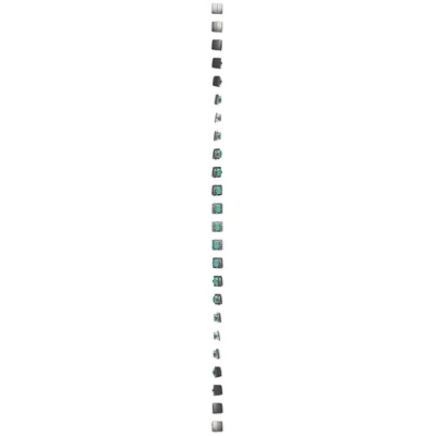 Przycisk żaluzjowy (moduł) 10A 250V zaciski śrubowe inox (metalik)