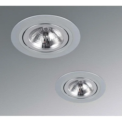 PURO ALLUMINIO Lampa wpuszczana aluminium szczotkowane