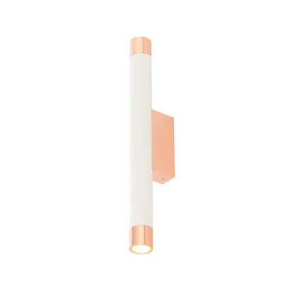 Q PARETTE BIANCO/ROSE GOLD Lampa ścienna biały-różowe złoto