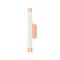 Q PARETTE BIANCO/ROSE GOLD Lampa ścienna biały-różowe złoto