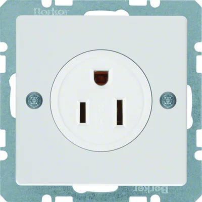 Q.1 Gniazdo z uziemieniem "USA/CANADA" NEMA 5-15R śnieżnobiałe