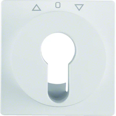 Q.1/Q.3 Element centralny do łącznika żaluzjowego na klucz aksamitny śnieżnobiały