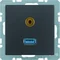 Q.1/Q.3 Gniazdo USB/3,5mm jack antracytowe