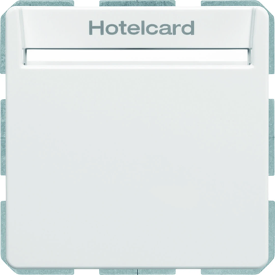 Q.1/Q.3 Łącznik przekaźnikowy na kartę hotelową biały aksamitny