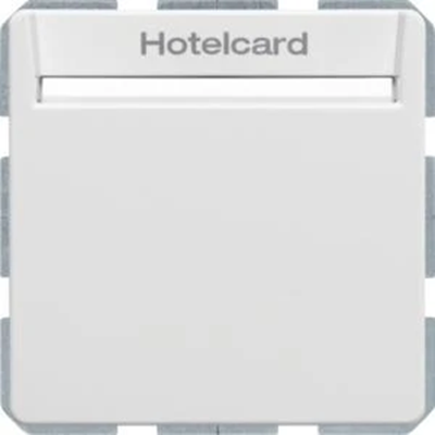 Q.1/Q.3 Łącznik przekaźnikowy na kartę hotelową biały aksamitny