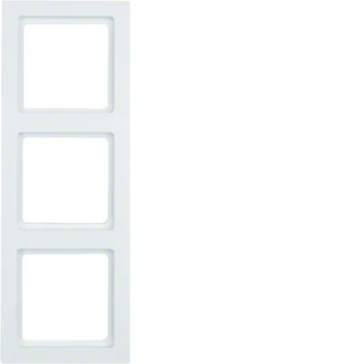Q.3 Ramka potrójna Berker biały, aksamit