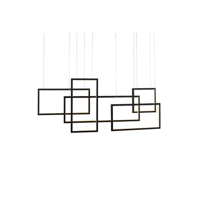 QUADRATUS Lampa wisząca czarna