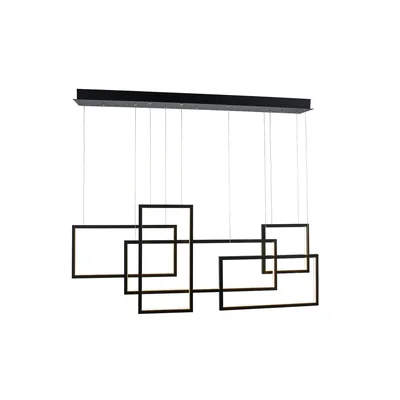 QUADRATUS Lampa wisząca czarna