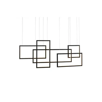 QUADRATUS Lampa wisząca czarna