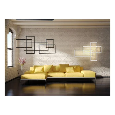 QUADRATUS WALL Lampa ścienna czarna