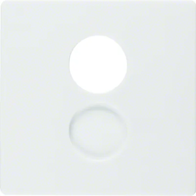 Q.x Płytka czołowa do gniazda głośnikowego i przyłączy miniaturowych biała