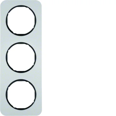 R.1 Ramka 3-krotna aluminium/czarna