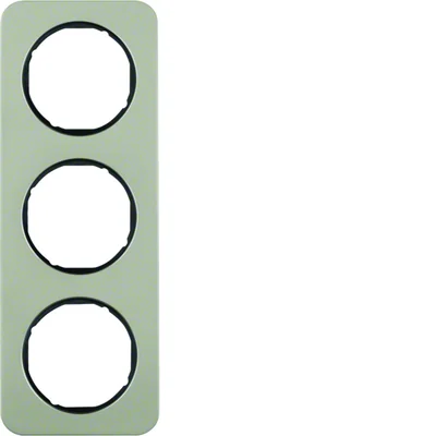 R.1 Ramka 3-krotna stal szlachetna/czarny