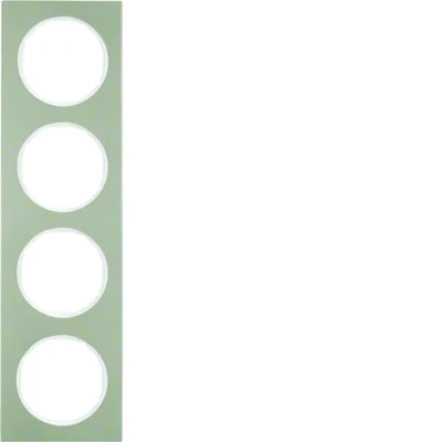 R.3 Ramka 4-krotna stal szlachetna/biały