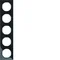 R.3 Ramka 5-krotna czarna połysk