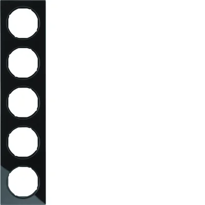 R.3 Ramka 5-krotna szkło czarna