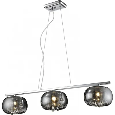 RAIN Lampa wisząca listwa 102 cm przydymiona