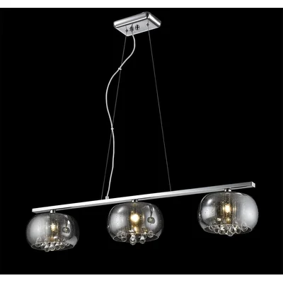 RAIN Lampa wisząca listwa 102 cm przydymiona