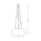 RAIN Lampa wisząca pojedyncza 40 cm przydymiona