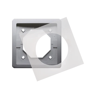 Ramka 1-krotna do wersji bryzgoszczelnej IP44 z uszczelką inox (metalik)