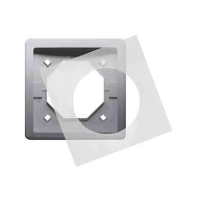 Ramka 1-krotna do wersji bryzgoszczelnej IP44 z uszczelką inox (metalik)