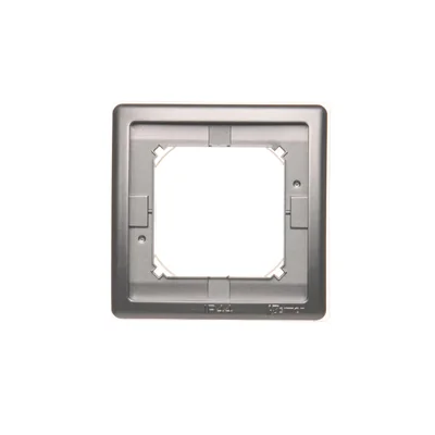 Ramka 1-krotna do wersji bryzgoszczelnej IP44 z uszczelką inox (metalik)