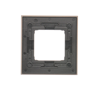 Ramka 1-krotna Nature-Metal SATYNOWY MROK IP20/IP44