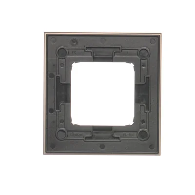 Ramka 1-krotna Nature-Metal SATYNOWY MROK IP20/IP44