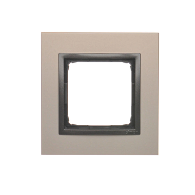 Ramka 1-krotna Nature-Metal SATYNOWY MROK IP20/IP44