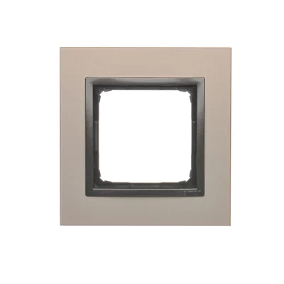 Ramka 1-krotna Nature-Metal SATYNOWY MROK IP20/IP44