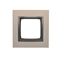 Ramka 1-krotna Nature-Metal SATYNOWY MROK IP20/IP44