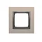 Ramka 1-krotna Nature-Metal SATYNOWY MROK IP20/IP44