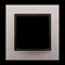 Ramka 1-krotna Nature-Metal SATYNOWY MROK IP20/IP44