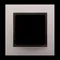 Ramka 1-krotna Nature-Metal SATYNOWY MROK IP20/IP44