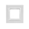 Ramka 1-krotna Nature-Szkło BIAŁA PERŁA IP20/IP44