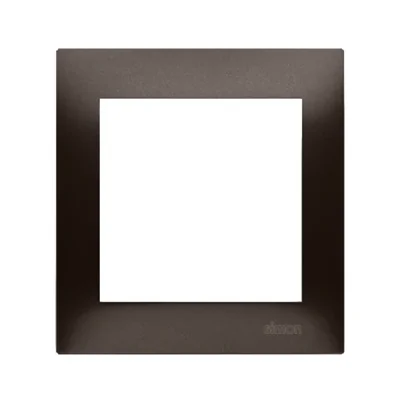 Ramka 1-krotna uniwersalna do puszek karton-gips IP20 / IP44 brąz mat (metalik)